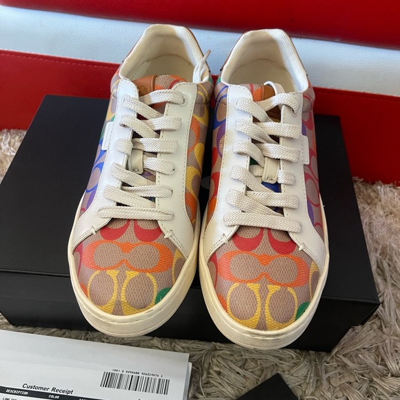 Coach Lowline Coated Canvas Low Top Sneaker Woman size 37 - Picture 2 of 7